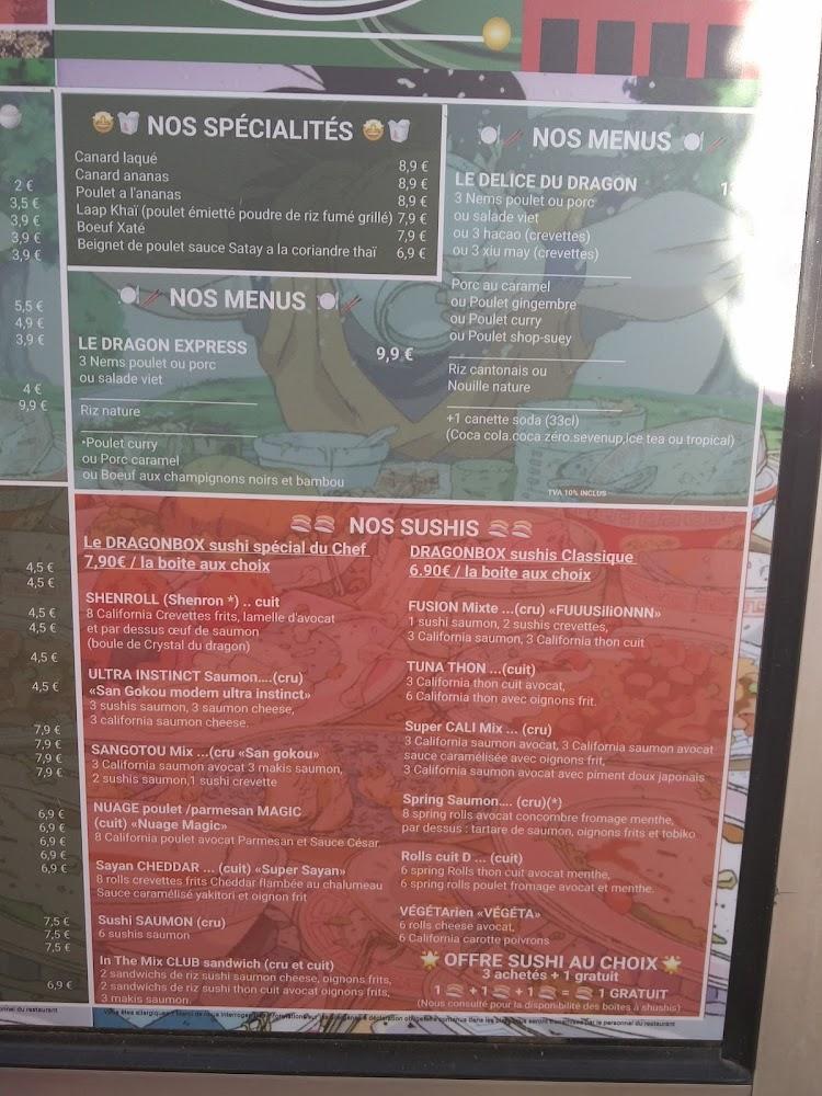 Aux Délices des Dragons Le Pontet - Menu Image 2