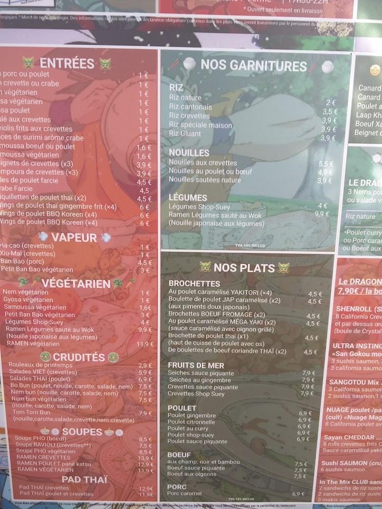 Aux Délices des Dragons Le Pontet - Menu Image 4